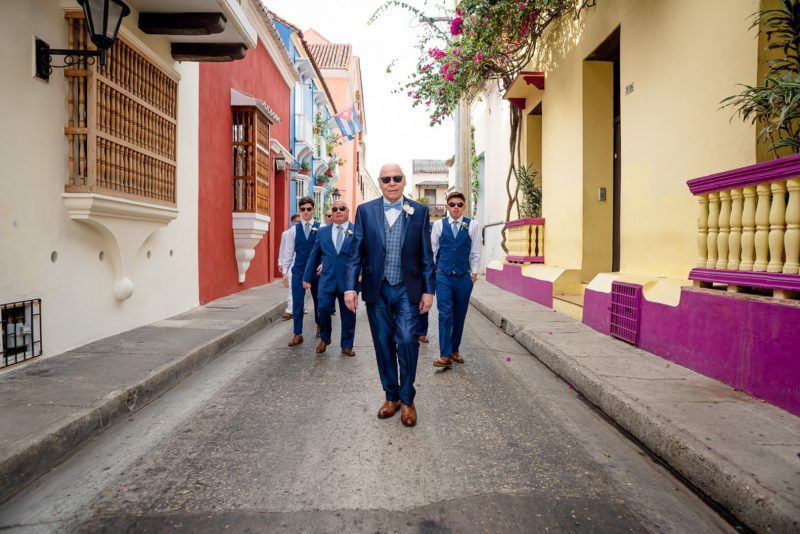 A spectacle of dance & color await at this Caribbean destination wedding in Columbia