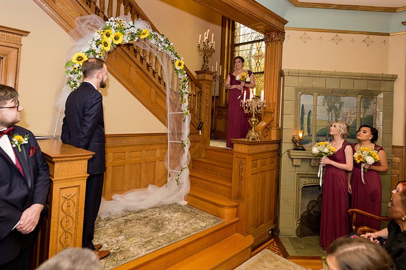 Sunflowers, video games, and ribbon wands at this Kentucky mansion wedding