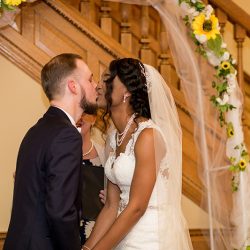 Sunflowers, video games, and ribbon wands at this Kentucky mansion wedding