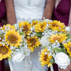 Sunflowers, video games, and ribbon wands at this Kentucky mansion wedding