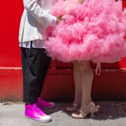 Kate Alison Photography Queer Pink LGBTQ Brooklyn Styled Shoot OBB 26 - Hot pink carnival meets rainbows & tulle at this Brooklyn vow renewal Hot pink carnival meets rainbows & tulle at this Brooklyn vow renewal