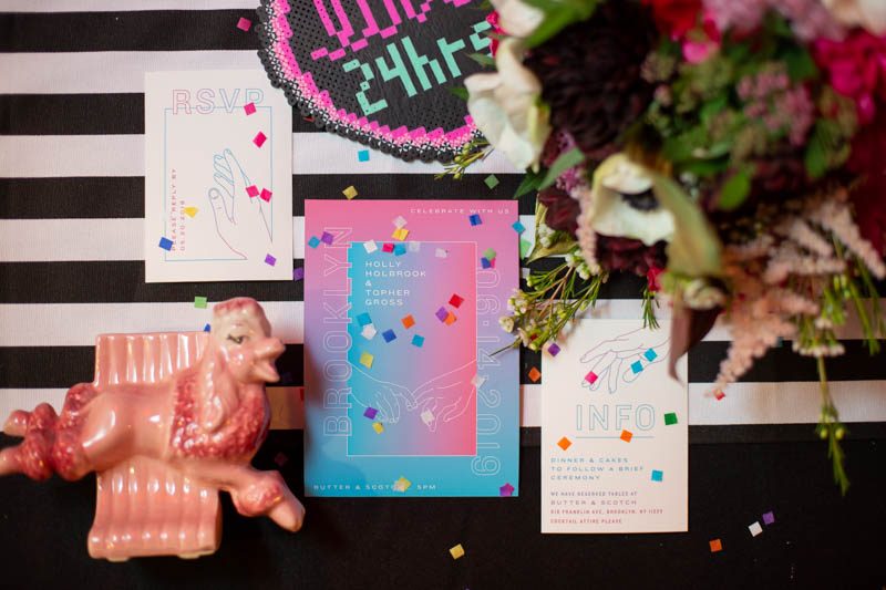 Kate Alison Photography Queer Pink LGBTQ Brooklyn Styled Shoot OBB 37 - Hot pink carnival meets rainbows & tulle at this Brooklyn vow renewal Kate Alison Photography Queer Pink LGBTQ Brooklyn Styled Shoot OBB 37