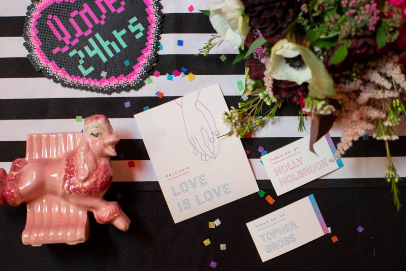 Kate Alison Photography Queer Pink LGBTQ Brooklyn Styled Shoot OBB 39 - Hot pink carnival meets rainbows & tulle at this Brooklyn vow renewal Kate Alison Photography Queer Pink LGBTQ Brooklyn Styled Shoot OBB 39