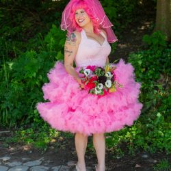 Kate Alison Photography Queer Pink LGBTQ Brooklyn Styled Shoot OBB 52 - Hot pink carnival meets rainbows & tulle at this Brooklyn vow renewal Hot pink carnival meets rainbows & tulle at this Brooklyn vow renewal