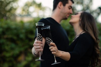 Lily900px01102017 0053 - Are we engaged? Advice for those who feel in-between A cemetery engagement photo shoot with pumpkins, colorful smoke, and their Best Cats