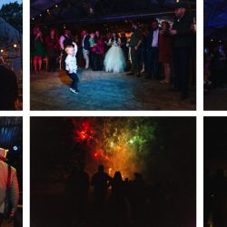 A wild woodland Halloween wedding in Kent with smoke grenades, pumpkins, & an Irish band