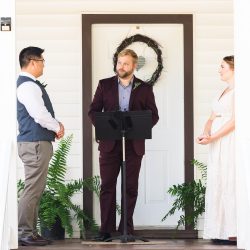 Xiaoqi Li Photography Krystyn Joe Wedding 274 - A Virginia backyard wedding with Lord of the Rings details This Virginia backyard wedding combined Scottish heritage with Lord of the Rings
