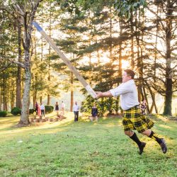 Xiaoqi Li Photography Krystyn Joe Wedding 602 - A Virginia backyard wedding with Lord of the Rings details This Virginia backyard wedding combined Scottish heritage with Lord of the Rings