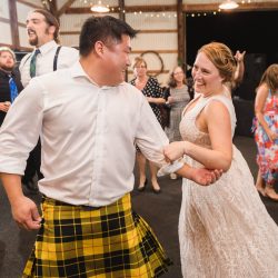 Xiaoqi Li Photography Krystyn Joe Wedding 781 - A Virginia backyard wedding with Lord of the Rings details This Virginia backyard wedding combined Scottish heritage with Lord of the Rings