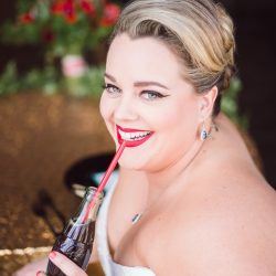 eGoldenMomentsPhotography eGoldenMoments28EventSpace83 big - Red lips, red cars, & '50s Style at this retro wedding inspiration Red lips, red cars, & '50s Style at this retro wedding inspiration