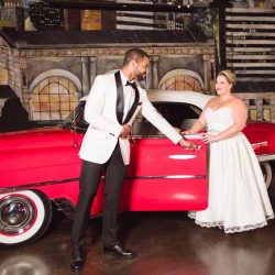 eGoldenMomentsPhotography eGoldenMoments28EventSpace94 big - Red lips, red cars, & '50s Style at this retro wedding inspiration Red lips, red cars, & '50s Style at this retro wedding inspiration