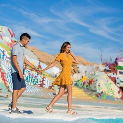 Here's the magic that happens when a quirky couple meets a wild & colorful sculpture garden