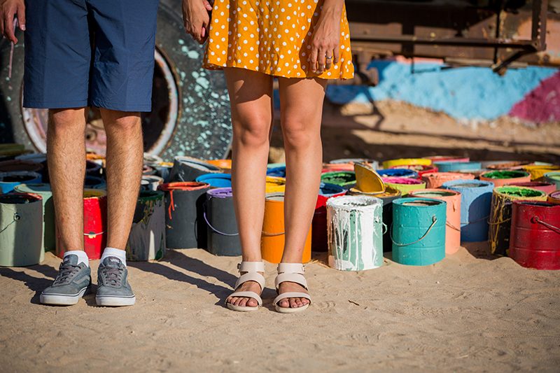 Here's the magic that happens when a quirky couple meets a wild & colorful sculpture garden