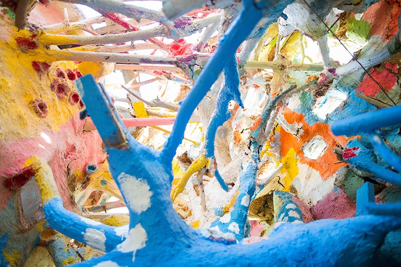 Here's the magic that happens when a quirky couple meets a wild & colorful sculpture garden