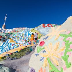 Here's the magic that happens when a quirky couple meets a wild & colorful sculpture garden