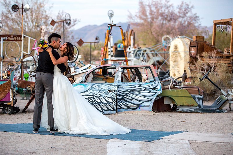 Here's the magic that happens when a quirky couple meets a wild & colorful sculpture garden