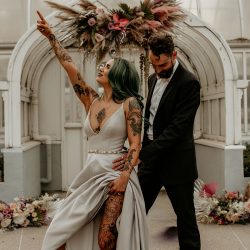 DD4A0640 - Rock star vibes abound at this Texas elopement inspiration with a silver wedding dress Rock star vibes abound at this Texas elopement inspiration with a silver wedding dress