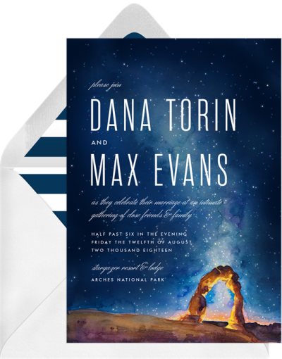 arches invitations blue o12048 1040 - These stunning email invitation suites make digital look like print arches invitations blue o12048 1040