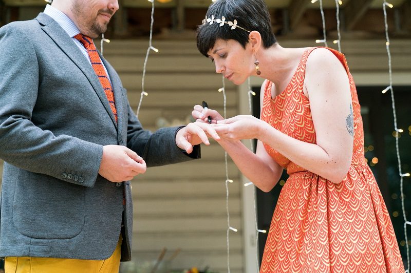 Our Unceremonious Ceremony: yes, you can improvise wedding vows!