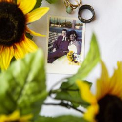 RueandJamie323 - Sunflower wedding with doggie friends RueandJamie323