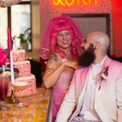 Kate Alison Photography Queer Pink LGBTQ Brooklyn Styled Shoot OBB 20 - Hot pink carnival meets rainbows & tulle at this Brooklyn vow renewal Hot pink carnival meets rainbows & tulle at this Brooklyn vow renewal