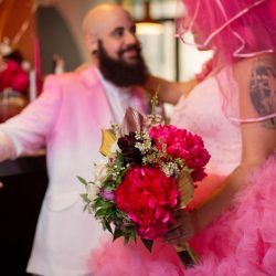 Kate Alison Photography Queer Pink LGBTQ Brooklyn Styled Shoot OBB 24 - Hot pink carnival meets rainbows & tulle at this Brooklyn vow renewal Hot pink carnival meets rainbows & tulle at this Brooklyn vow renewal
