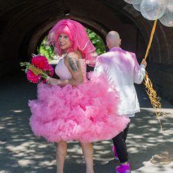 Kate Alison Photography Queer Pink LGBTQ Brooklyn Styled Shoot OBB 56 - Hot pink carnival meets rainbows & tulle at this Brooklyn vow renewal Hot pink carnival meets rainbows & tulle at this Brooklyn vow renewal