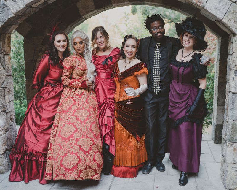 Victorian theme wedding at Lobo Castle on Offbeat Bride 16