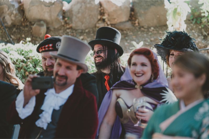 Victorian theme wedding at Lobo Castle on Offbeat Bride 23