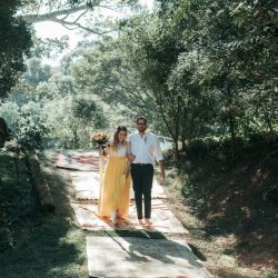 Rendell HortonGammage HenryPaulPhotography BelleLayneTwoBrightLights37 big - New South Wales surprise wedding with a yellow wedding dress and matching manicure! This New South Wales wedding was a whimsical DIYed floral celebration