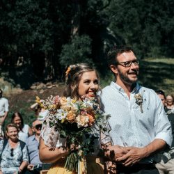 Rendell HortonGammage HenryPaulPhotography BelleLayneTwoBrightLights39 big - New South Wales surprise wedding with a yellow wedding dress and matching manicure! This New South Wales wedding was a whimsical DIYed floral celebration