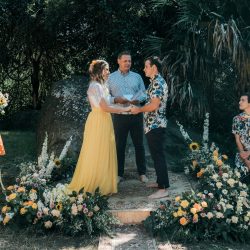 Rendell HortonGammage HenryPaulPhotography BelleLayneTwoBrightLights43 big - New South Wales surprise wedding with a yellow wedding dress and matching manicure! This New South Wales wedding was a whimsical DIYed floral celebration