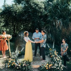 Rendell HortonGammage HenryPaulPhotography BelleLayneTwoBrightLights52 big - New South Wales surprise wedding with a yellow wedding dress and matching manicure! This New South Wales wedding was a whimsical DIYed floral celebration