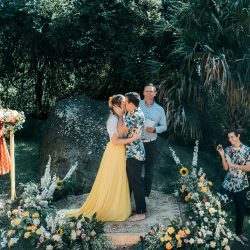 Rendell HortonGammage HenryPaulPhotography BelleLayneTwoBrightLights53 big - New South Wales surprise wedding with a yellow wedding dress and matching manicure! This New South Wales wedding was a whimsical DIYed floral celebration