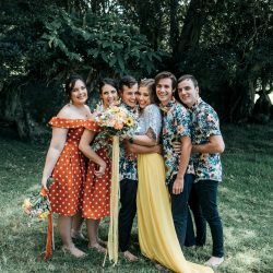 Rendell HortonGammage HenryPaulPhotography BelleLayneTwoBrightLights70 big - New South Wales surprise wedding with a yellow wedding dress and matching manicure! This New South Wales wedding was a whimsical DIYed floral celebration
