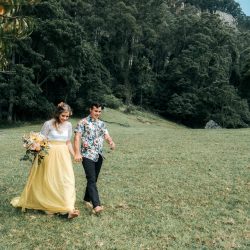 Rendell HortonGammage HenryPaulPhotography BelleLayneTwoBrightLights80 big - New South Wales surprise wedding with a yellow wedding dress and matching manicure! This New South Wales wedding was a whimsical DIYed floral celebration