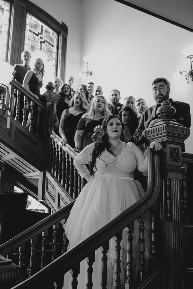 Tim Burton theme wedding on offbeat bride 31