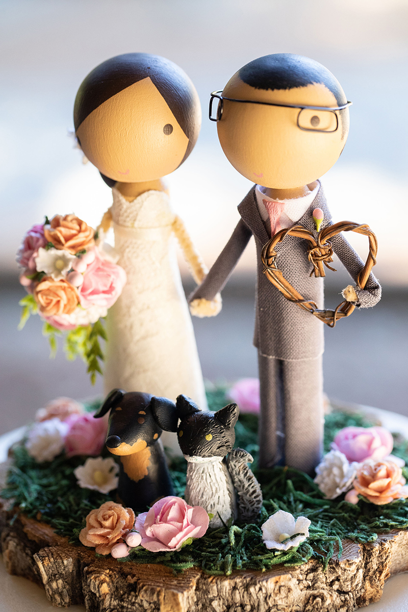 A chill & rustic California redwoods wedding with pups