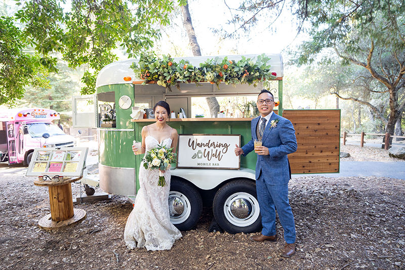 A chill & rustic California redwoods wedding with pups