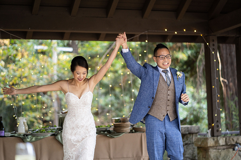 A chill & rustic California redwoods wedding with pups