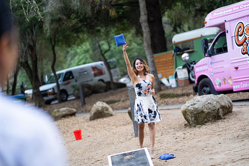 A chill & rustic California redwoods wedding with pups