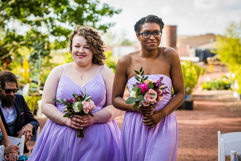 Vibrant, whimsical, & vintage vibes abound at this Blumen Gardens wedding