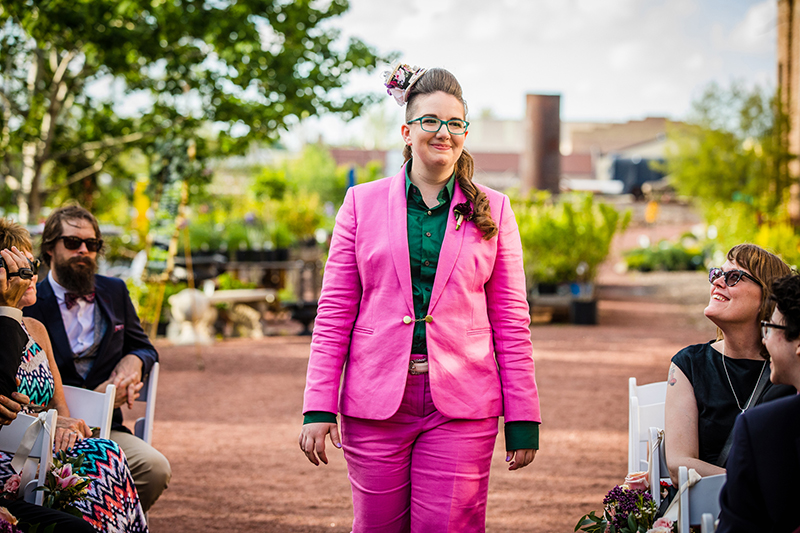 Vibrant, whimsical, & vintage vibes abound at this Blumen Gardens wedding