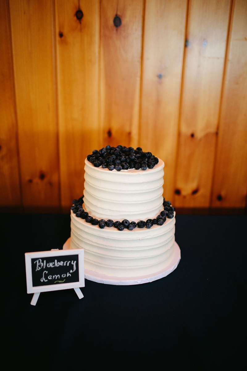 A Maine camp wedding photobombed by the couple's doggo