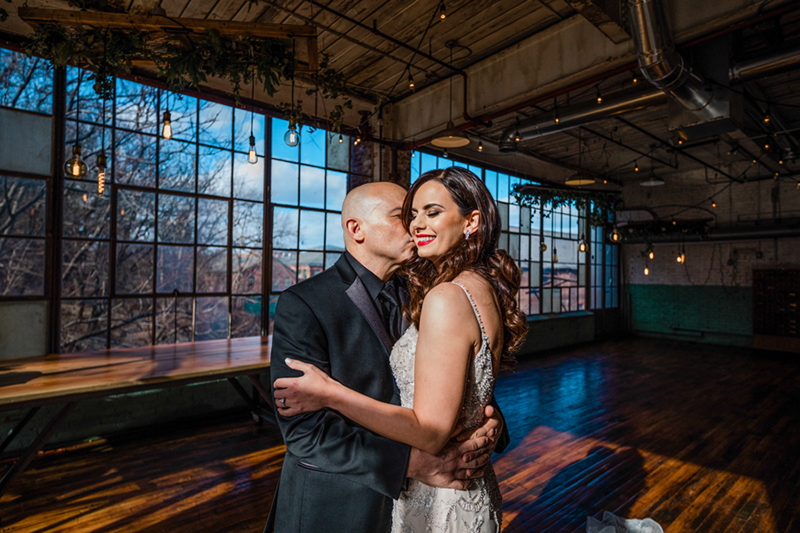 Lightsabers and Westeros meet at this eclectic warehouse wedding