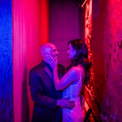 Lightsabers and Westeros meet at this eclectic warehouse wedding
