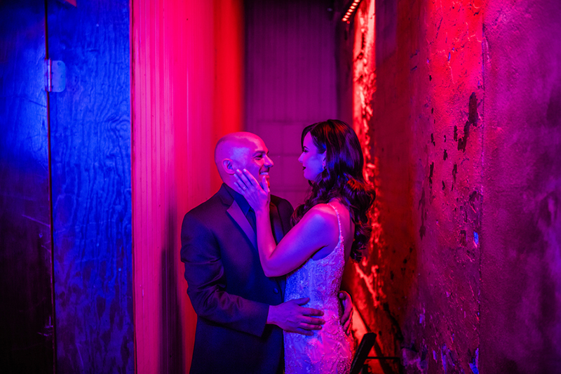 Lightsabers and Westeros meet at this eclectic warehouse wedding