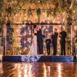 Lightsabers and Westeros meet at this eclectic warehouse wedding