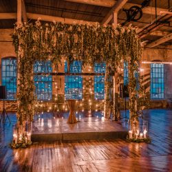 Lightsabers and Westeros meet at this eclectic warehouse wedding