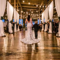 Lightsabers and Westeros meet at this eclectic warehouse wedding
